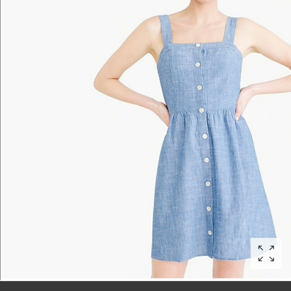 J. Crew sleeveless Chambray dress